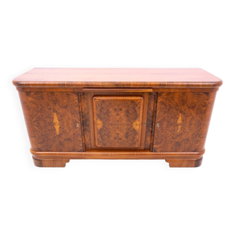 Large Art Deco chest of drawers, Poland, 1940s. After renovation.