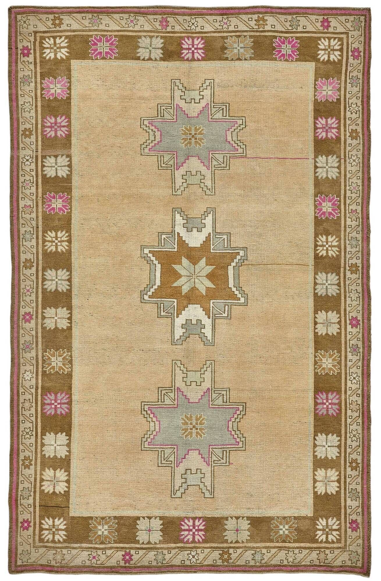 Turkish Vintage Anatolian Rug 167 cm x 262 cm