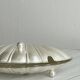 Silver-plated shell butter dish