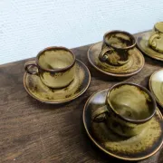Set of 6 cups and saucers Langenthal