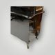 1950s black lacquered two-body display cabinet - bookcase