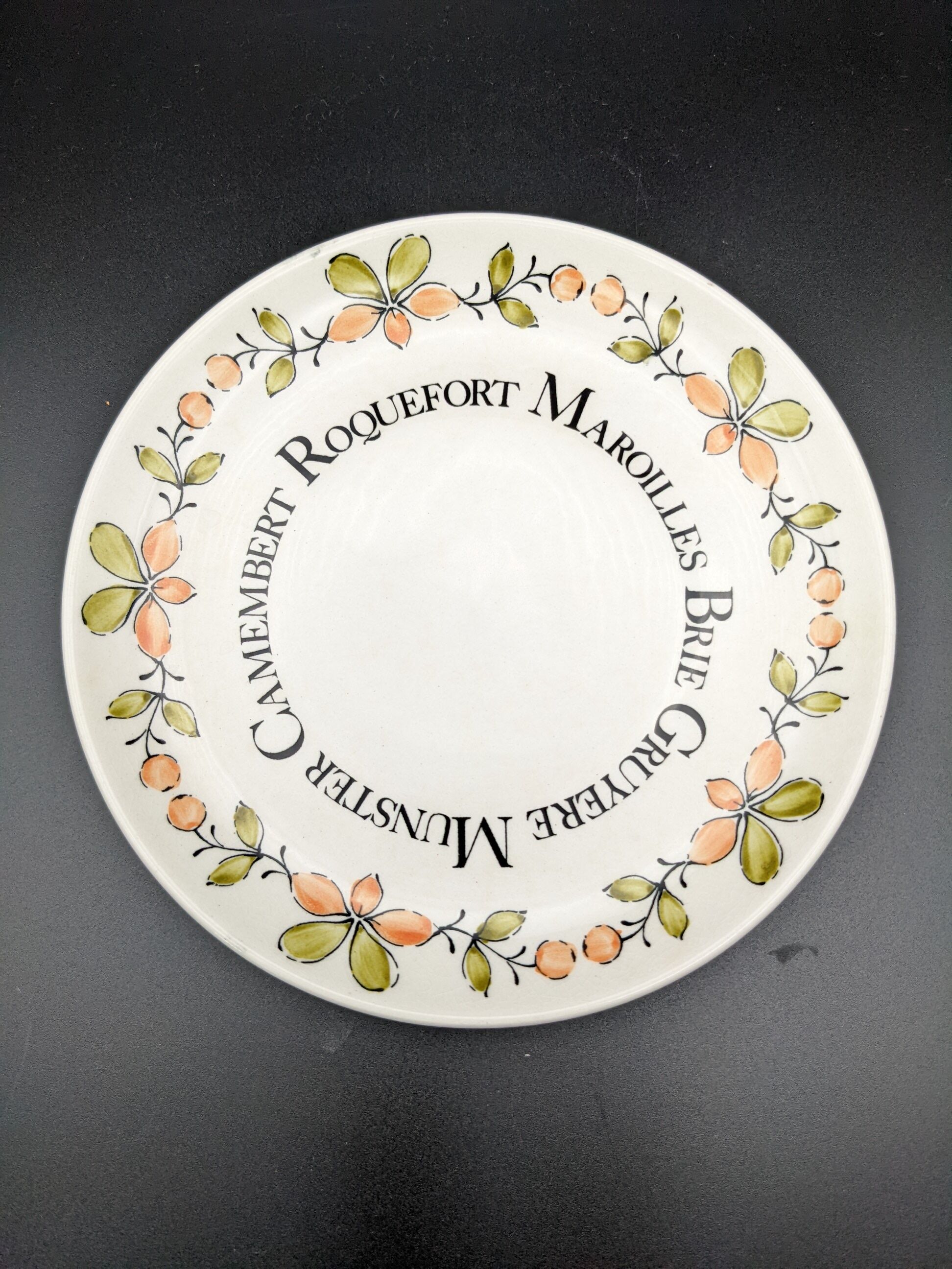 Set of 6 cheese plates Gien vintage ceramic Ma Cuisine