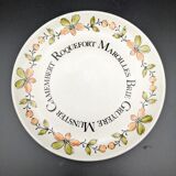 Set of 6 cheese plates Gien vintage ceramic Ma Cuisine