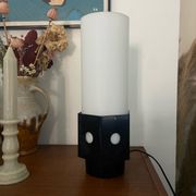 Lampe en verre et plastique années 70