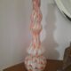 Large opaline glass vase, blown Italian, attributed to the production of Opal.