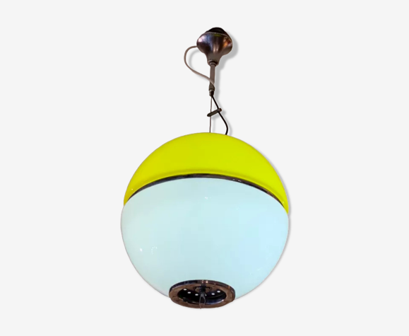 Lustre suspension globe années 70
