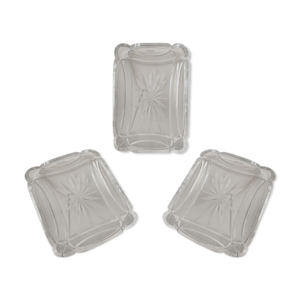 Trois raviers cristal