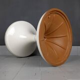 Jurcek stool in white plastic by Bogomir Zorman & Ljerka Finžgar for Meblo Yugoslavia, 1970s