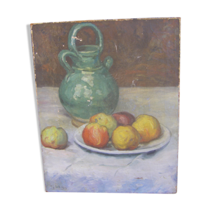 Peinture nature morte a? la cruche