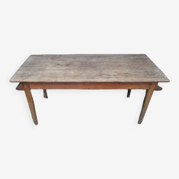 Table de ferme ou de métier ancienne en bois