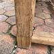 Old farmhouse table made of solid wood
