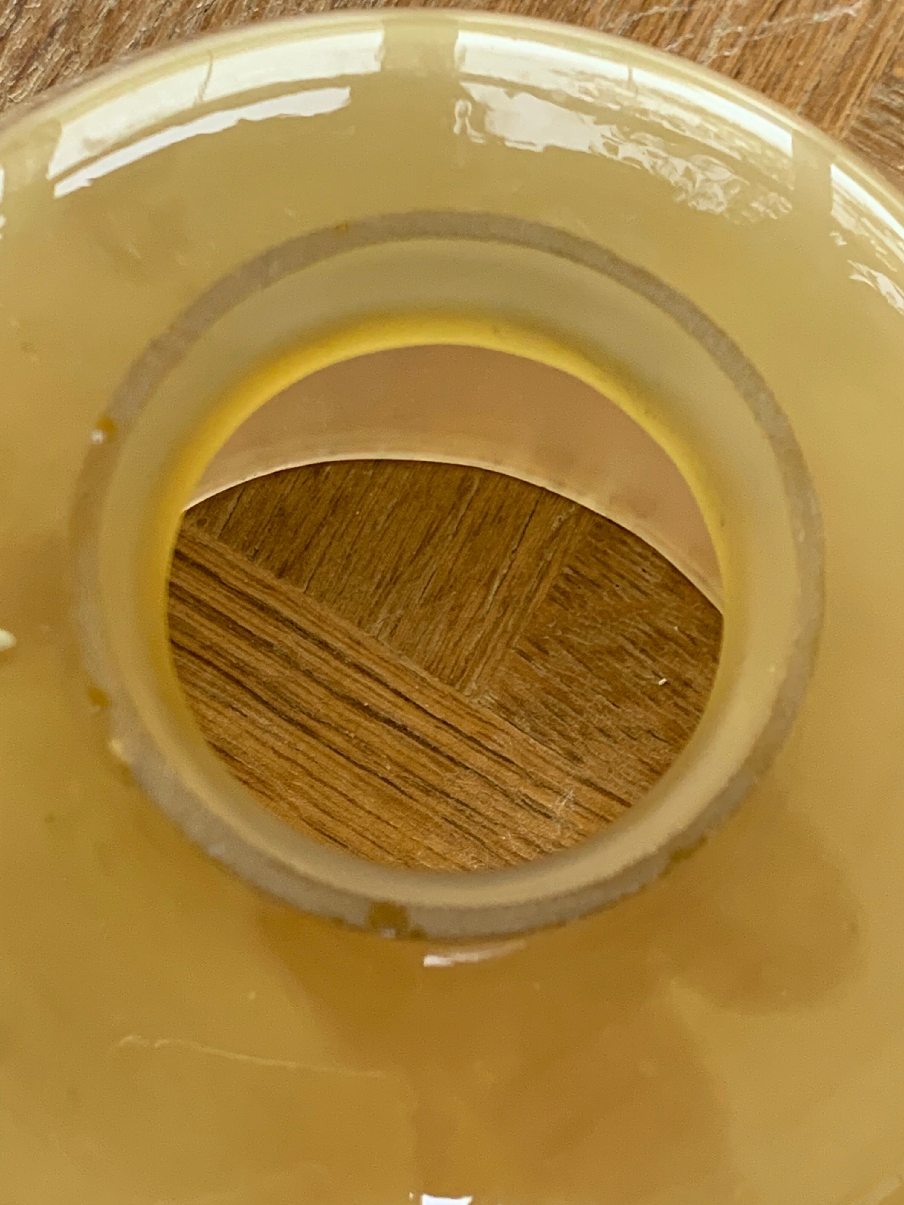 Lampshade globe art deco in old beige opaline glass