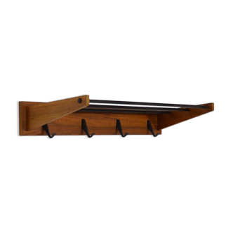 Porte manteaux scandinave teck 1960 vintage