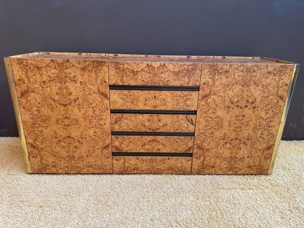 Enfilade Willy Rizzo en loupe d’orme