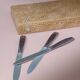Set of 12 knives in "Clarisse" case
