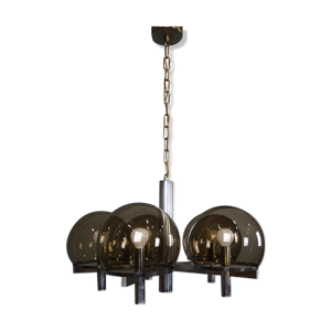 Club chrome chandelier by Maison