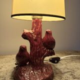 Ceramic bird lamp
