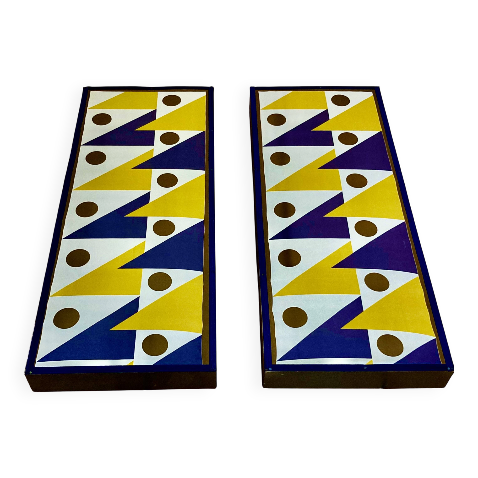 Pair of large design wall lights 1950.
