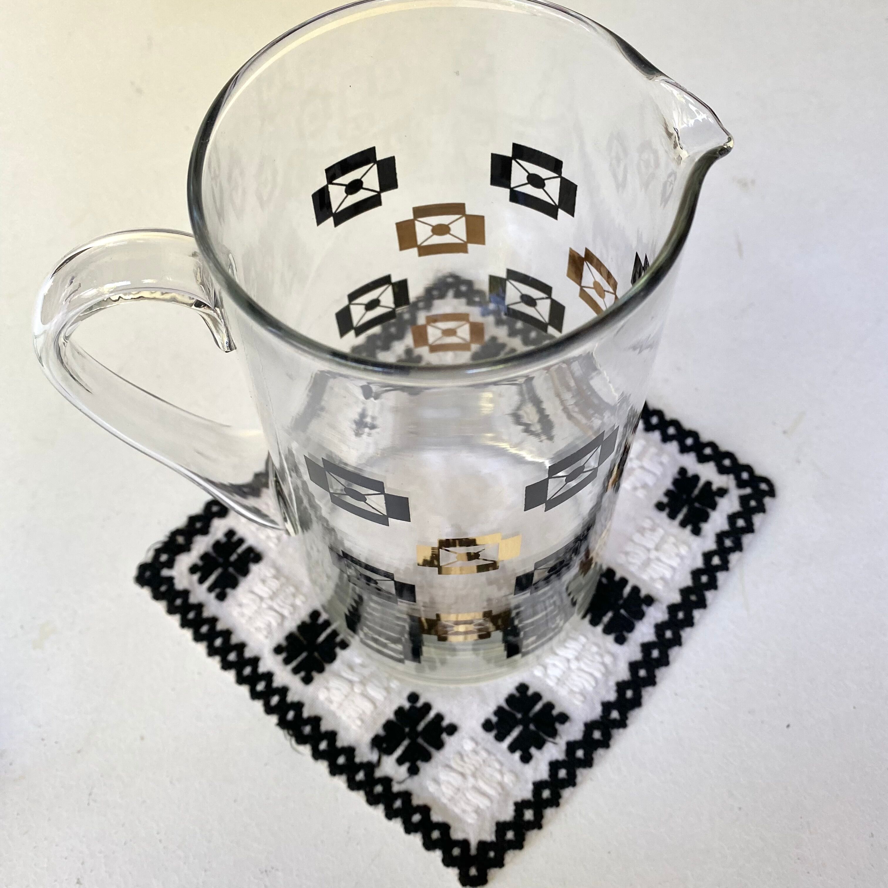 Vintage glass pitcher