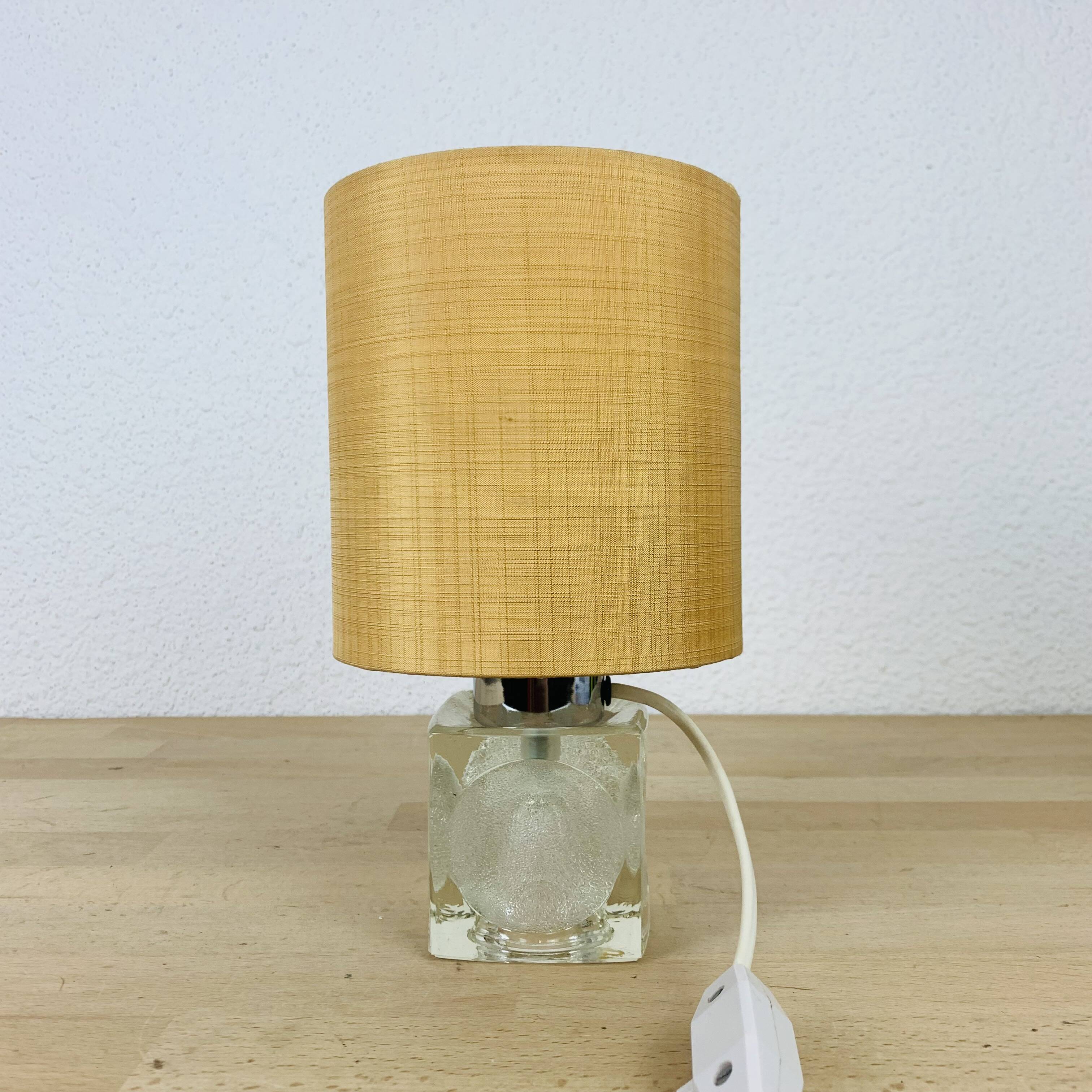 Murano glass cube lamp from the 70s