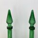 Green bubble carafe Empoli from the 1960s