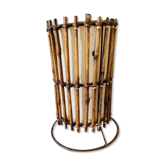 Vintage rattan table lamp