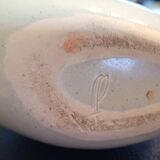 Celadon ceramic soliflore vase signed