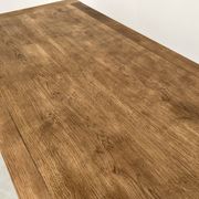 Large solid oak farm table with its extensions, 1950s
