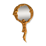 Mirror face to hand pierrot and moon