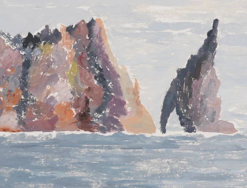 Camille combe: to starboard, bear island, original signed monotype