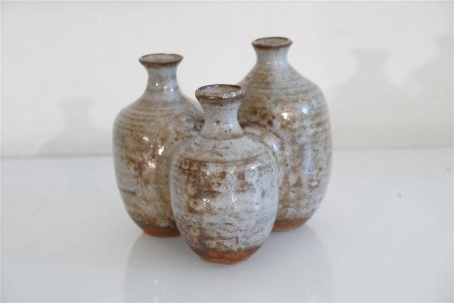 Tripod vase in glazed stoneware 1960