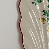 Ravier old earthenware shell KG Lunéville