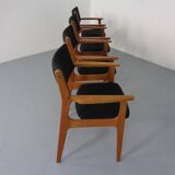 Mid-Century Danish Armchairs in Teak, 1960s, Set of 4