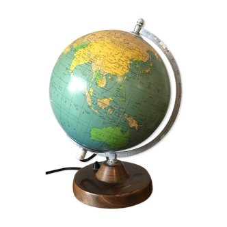 Illuminated earth globe, 1960s