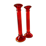 Bougeoirs rouge rubis