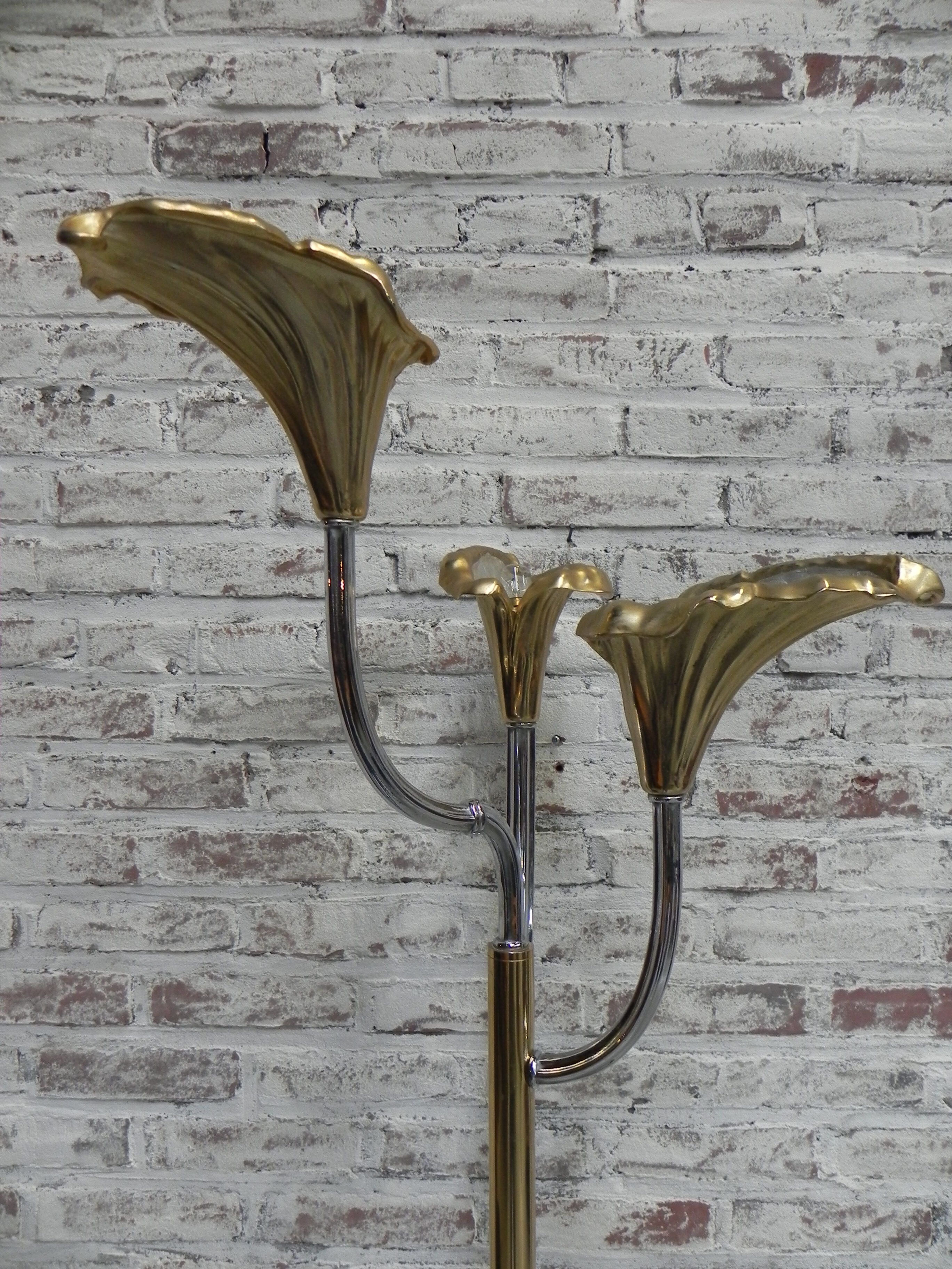 Standing Italian Calla lily floor lamp
