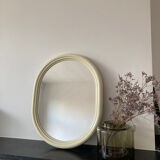Vintage plastic oval mirror