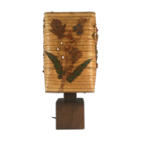 Vintage lamp in solid wood 70s