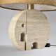 Paire de lampes de table "Éléphant" en travertin par Fratelli Mannelli, vers 1970