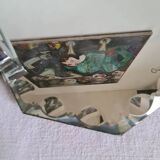 Art Deco beveled mirror tray