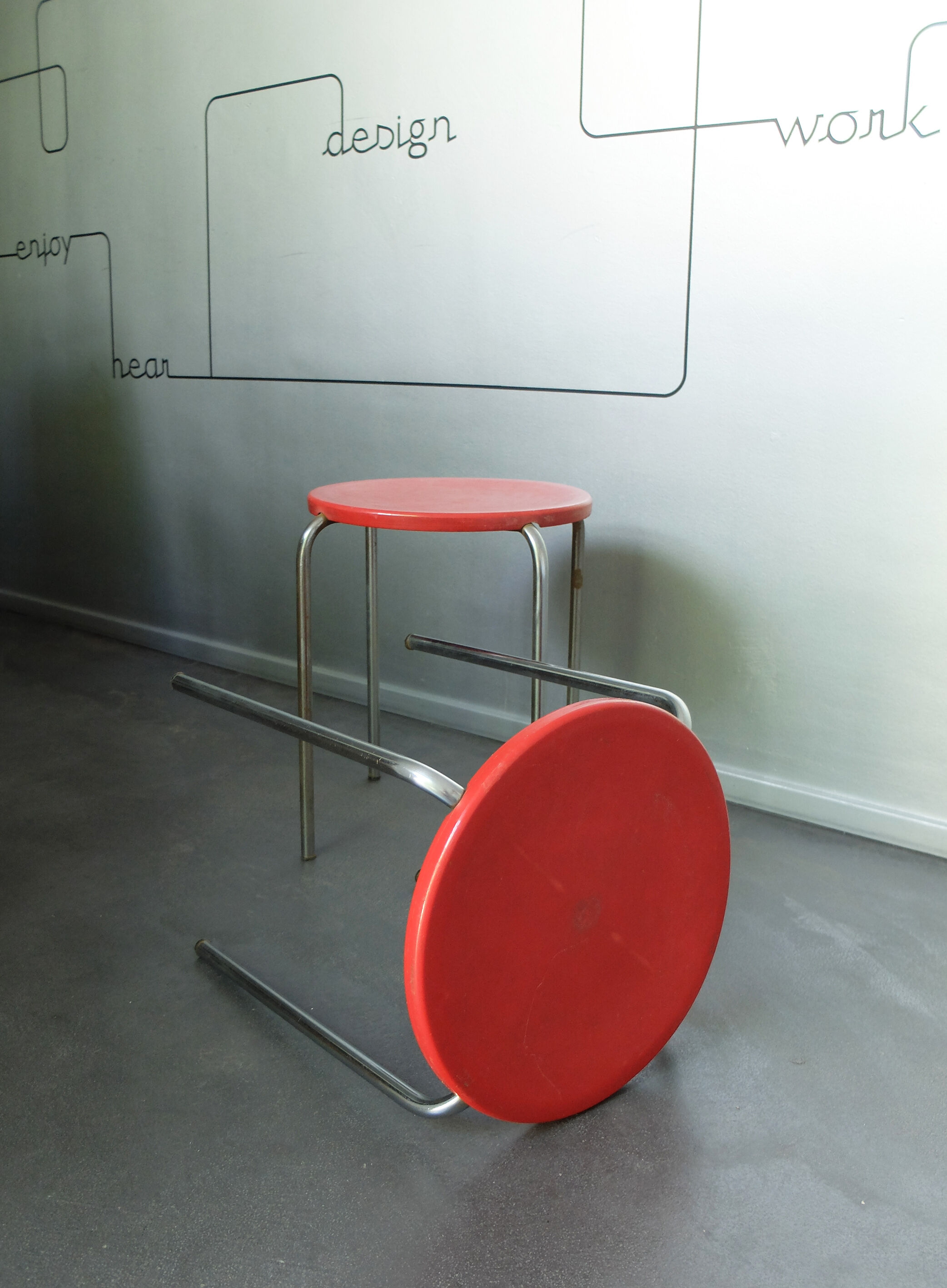 Pair of stools, Pierre Guariche for Meurop 1960s