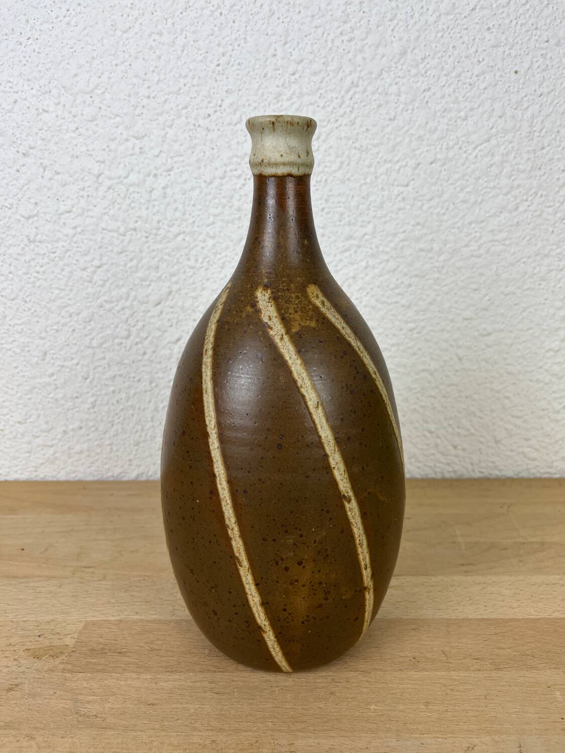Pyrite stoneware bottle vase, Saint Philibert