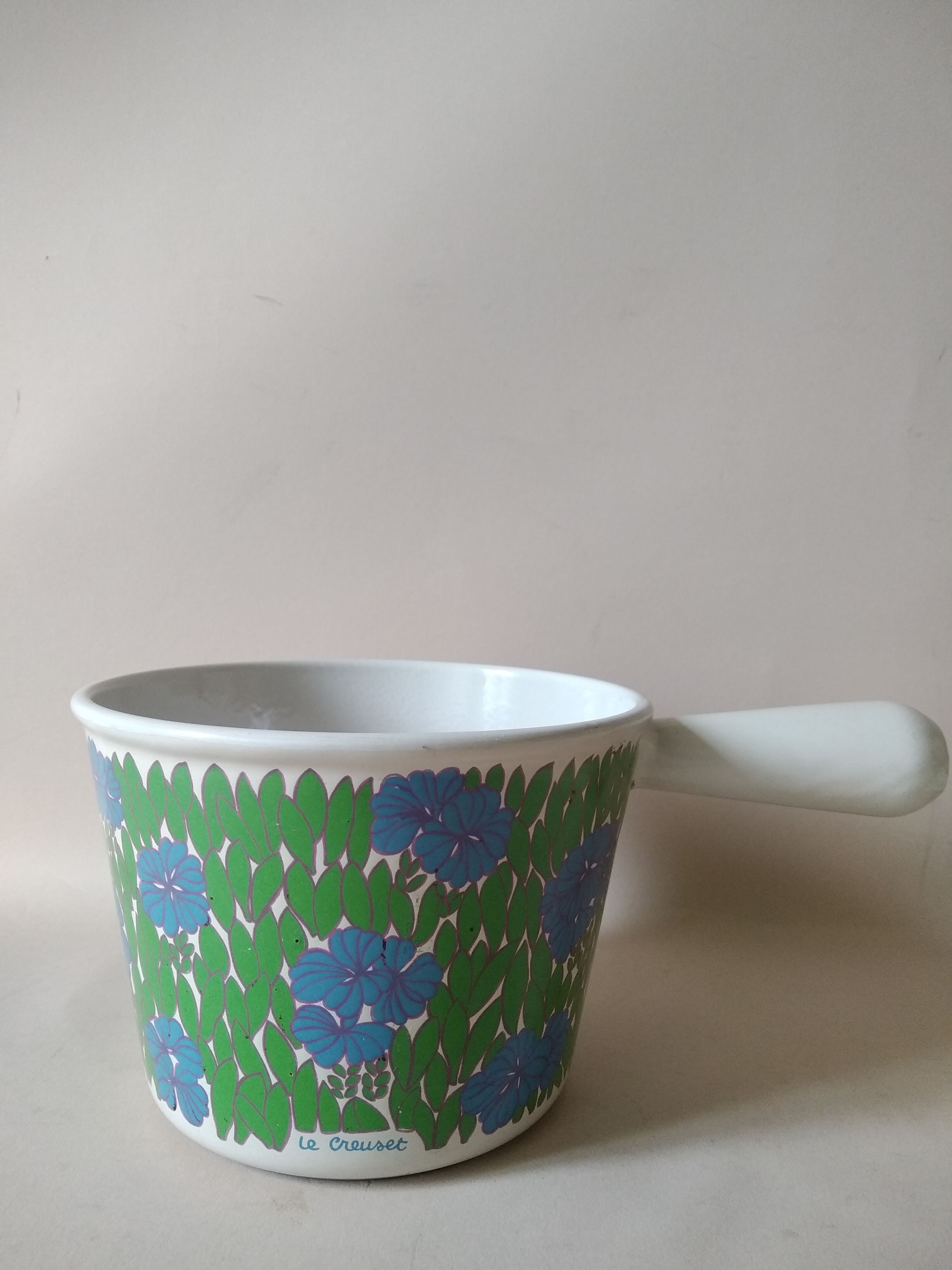 Fondue pan Le Creuset vintage 70s