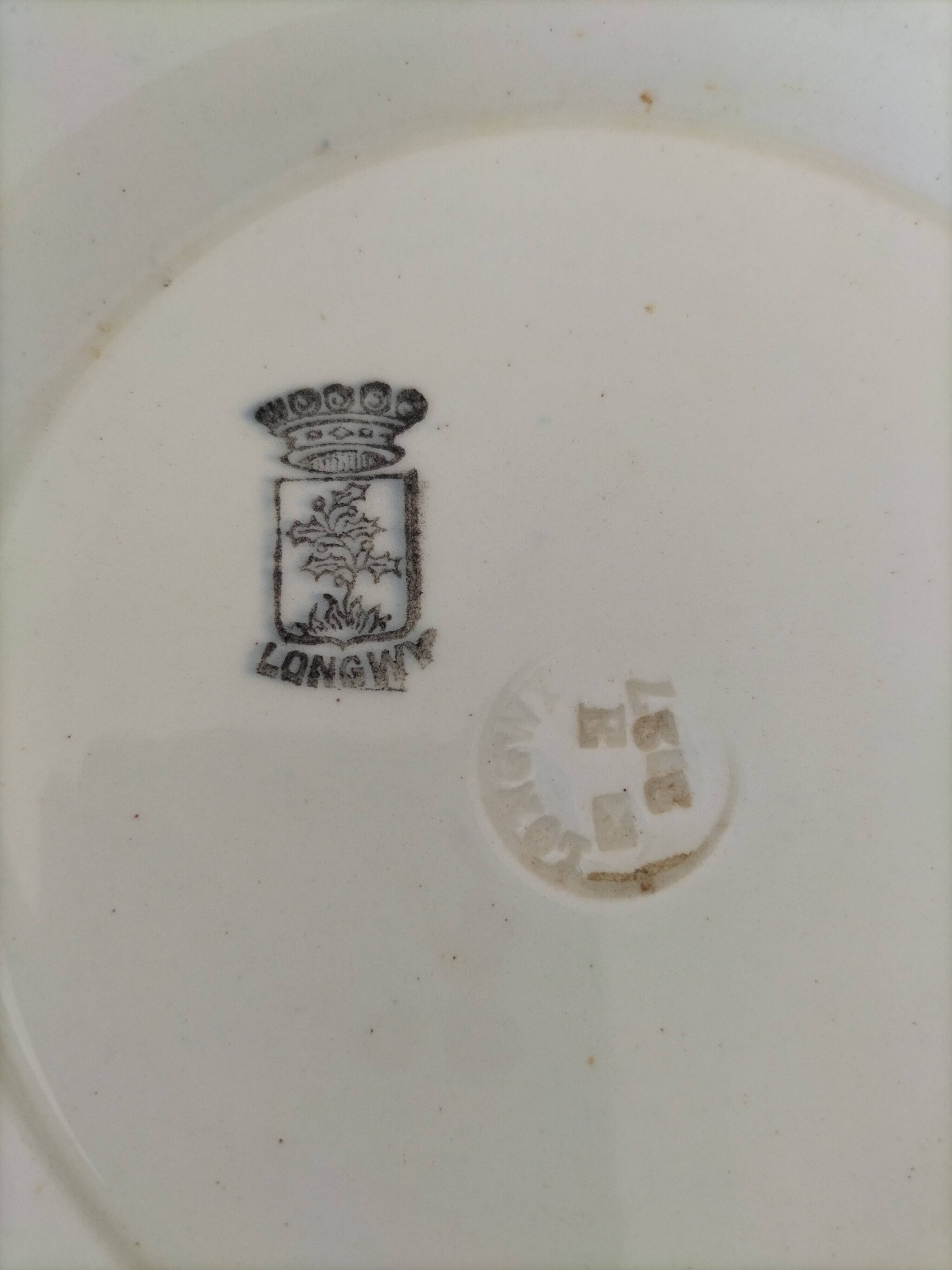 Longwy art deco piedouche dish