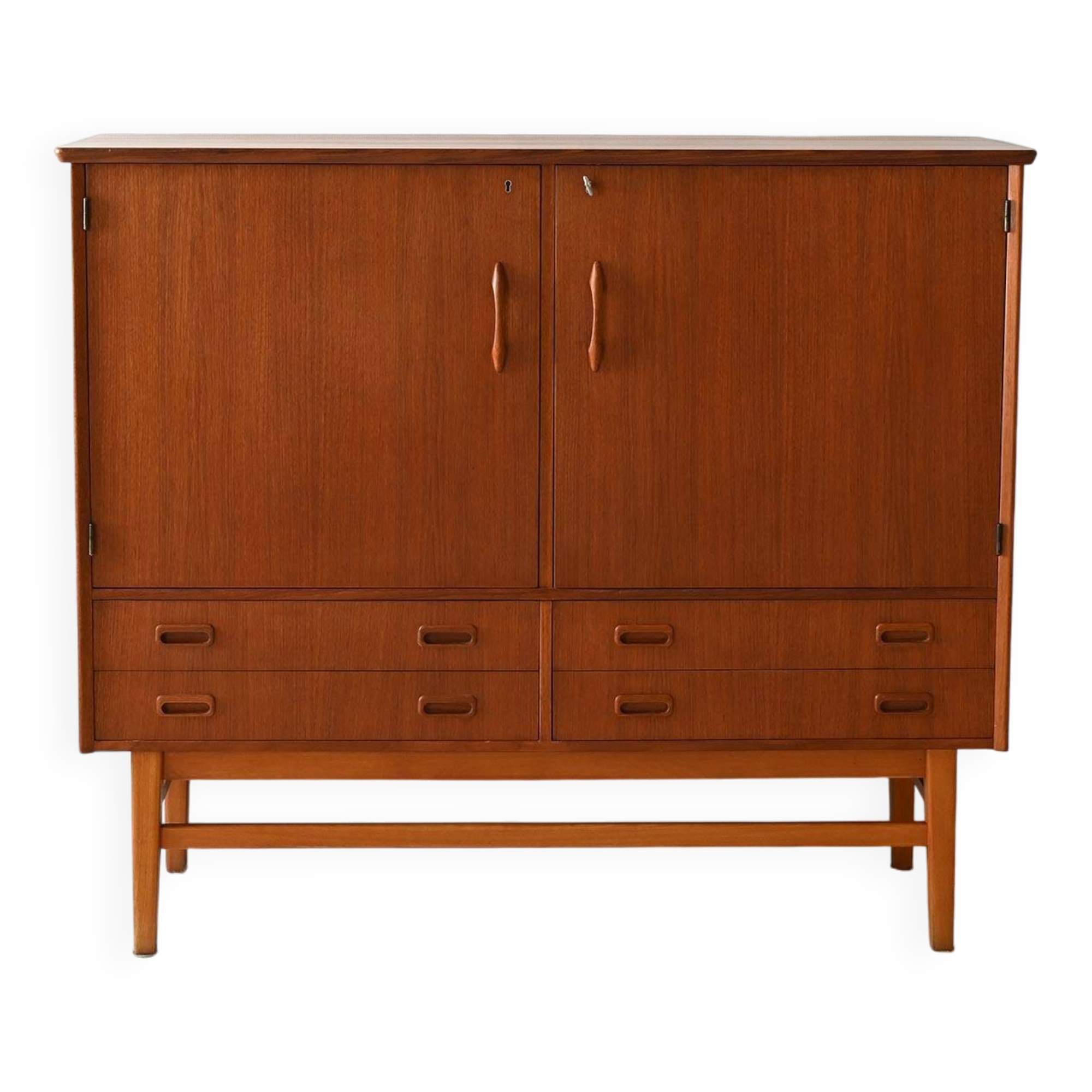 Scandinavian teak highboard