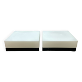 Pair of square wall or hanging lights from the 70s