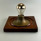 60s 70s lamp light wall lamp wood metal Space Age Design 60s 70s