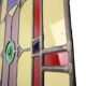 Large Colorful Stained-Glass Medallion