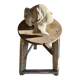 Beige plaster wall bust by Walter De Buck — figurative expressionist female head, wall-mounted