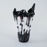 Murano glass vase, Italian design, 1960s, manufactured in Italy